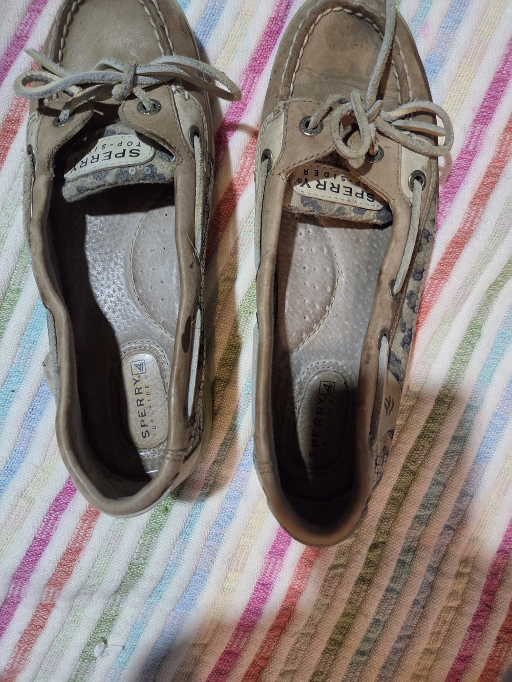 Sperry Light Tan Suede Boat Shoe